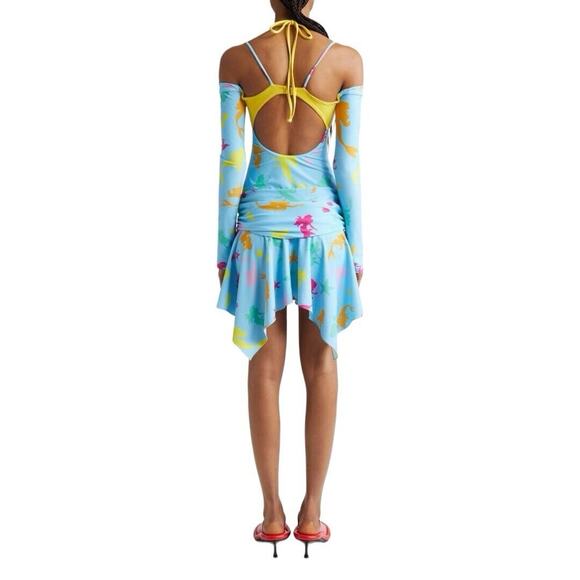Marshall‎ Columbia Disney Little Mermaid Ariel Bikini Cutout Mini Dress Sz Small - Picture 3 of 16